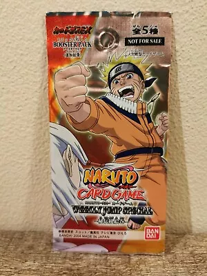 Buy 2004 Naruto Bandai Carddass Card Game Jump Special Sealed Booster Foil Pack • 56.89£