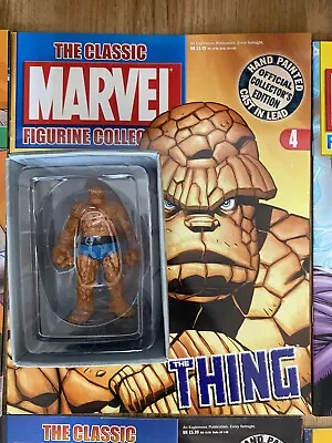 Buy The Classic Marvel Figurine Collection The Thing #4 With Magazine - Eaglemoss • 7.99£