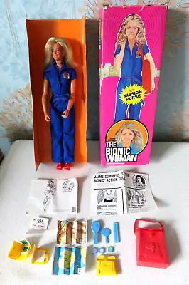 Buy Vintage Bionic Woman Jaime Sommers Doll + Mission Bag Denys Fisher Kenner Boxed • 119.99£