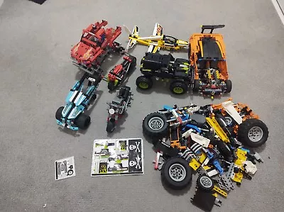 Buy 1.8 KILOS Lego Technic Bundle. Car, Monster Truck, Plane, Motorbike. • 15.99£