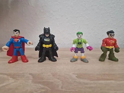 Buy Imaginext Dc Super Friends Figures Bundle  Batman & Superman & Joker & Robin • 9.80£