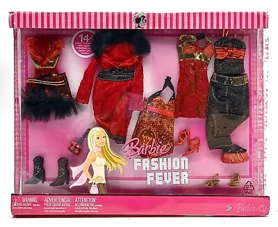 Buy 2007 Barbie Fashion Fever Lots Of Looks 14+ Pieces Fashions / Mattel L3391, NrfB • 82.50£