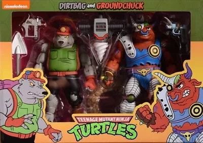 Buy Neca 7  Scale Tmnt Cartoon Dirtbag And Groundchuck 2 Pack • 79.99£