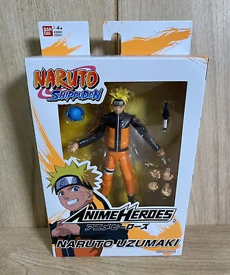 Buy Anime Heroes Naruto Shippuden Naruto Uzumaki Bandai Action Figure - Brand New • 24.95£
