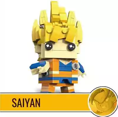Buy MOC LEGO BRICKHEADZ: Super Saiyan Minifigure Dragon Ball -No Box =Brand New= MOC • 23.62£