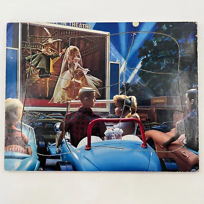 Buy VINTAGE Barbie Wooden Tray Puzzle 8 Pcs. Night At The Movies • 8.50£