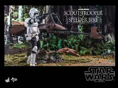 Buy Hot Toys Mms612 1/6 Star Wars Return Of The Jedi Scout Trooper & Speeder Bike • 273.99£