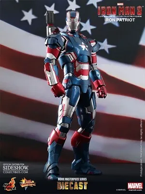 Buy Hot Toys 1/6 Iron Man 3 Iron Patriot Die-cast Light-up 902014 - Mms195 *new • 342.59£