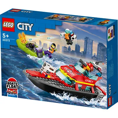 Buy LEGO City Fire Rescue Boat 144 Piece Construction Set 60373 Ages 5+ NEW For 2023 • 21.10£