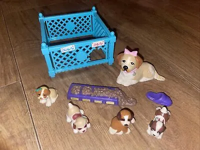 Buy Kenner Vintage Littlest Pet Shop Beethoven 2nd W/ Mom And Pups & Piano Playpen • 29.99£
