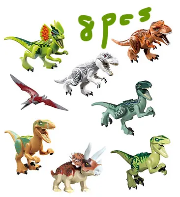 Buy Dinosaurs Pack Of 8pieces Assembled To Play With LEGO Toys 01 • 12.90£