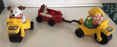 Buy Fisher Price Little People 3 Wheel Trike Tricycle Bikes  Trailer Dogs Vehicles • 5.99£