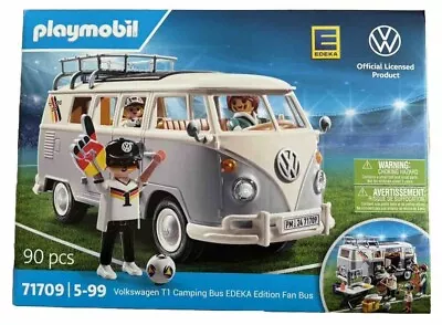 Buy PLAYMOBIL 71709 Volkswagen T1 Camping Bus EDEKA Edition Fan Bus EM 2024 • 43.25£