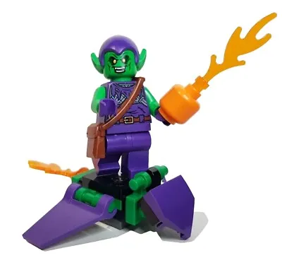 Buy New LEGO Minifigure GREEN GOBLIN Sh813 Marvel Spider-Man 76133 Glider And Bomb! • 11.90£