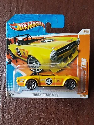 Buy HOT WHEELS 70/244 - 2011 Track Stars 5/15 - Triumph TR6 In Yellow No.4 - Carded • 9.99£