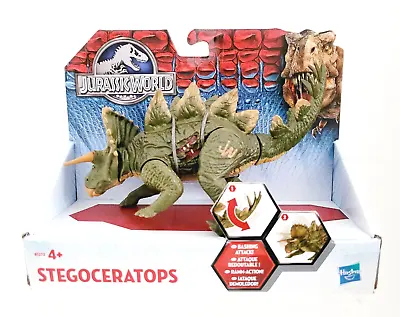 Buy Jurassic World Stegoceratops Dinosaur Action Figure 'Bashing Attack' Hasbro • 35£