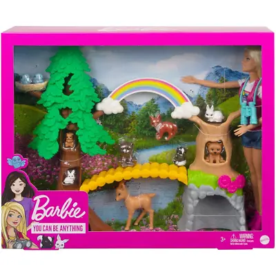 Buy Barbie Wilderness Explorer 10 Animals Doll Accessories Outfit Set New Mattel • 24.99£