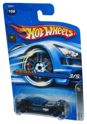 Buy Hot Wheels WWE Ballistik 3/5 (2006) Black & Blue Toy Car #108 • 9.72£