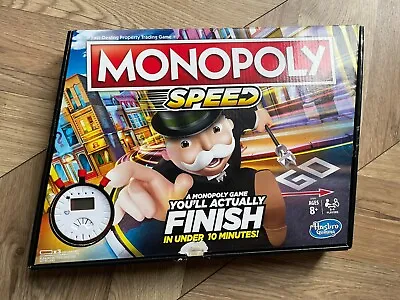 Buy Monopoly Speed Board Game Classic Family Fun Party  2019 *No Dice* • 3.99£