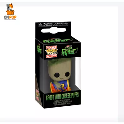 Buy Groot With Cheese Puffs - Funko Pop! - Keychain - Marvel • 5.99£