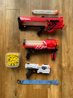 Buy Nerf Rival Guns Bundle With Nerf Foam Balls • 60£