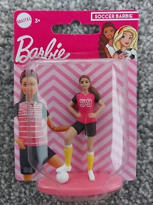 Buy Mattel Barbie Soccer Barbie Figurine Cake Topper Figure • 4£