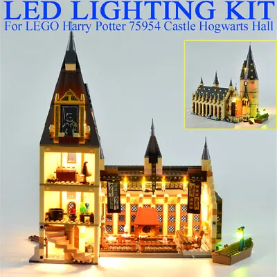 Buy LED Light Kit For Harry Potter Hogwarts Great Hall - Compatible With LEGO 75954 • 21.59£