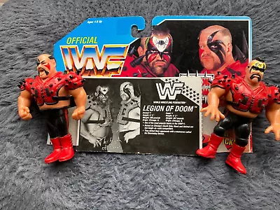 Buy Legion Of Doom WWF Action Figures Tag Team Animal & Hawk 1991 Original Part-Pack • 10.50£