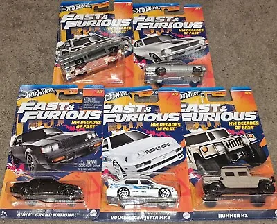 Buy Hot Wheels Fast And Furious -hw Decades Of Fast - Full Set Of 5 - New/sealed • 32.99£