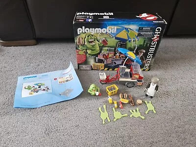 Buy PLAYMOBIL 9222 Ghostbusters Hot Dog Stand With Slimer Playset Complete • 29.99£