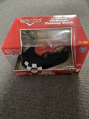 Buy Disney Pixar Cars Electronic McQueen Talking Bank Lights Up Car Moves Think Way • 50£