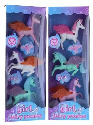 Buy It's Girls Stuff Pack Of 3 Fairy Ponies 2 Assorted Stocking Filler Gift Children • 4.49£