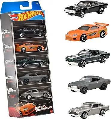 Buy Hot Wheels - Fast & Furious 5 Pack (Hard To Find) *New/Sealed* • 16.99£