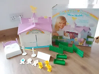 Buy Vintage My Little Pony SHOW STABLE With Accessories Complete With Original Box • 35£