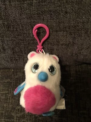 Buy White Pink Bird Toy Hatchimal Keyring Soft Toy Plush • 5.99£