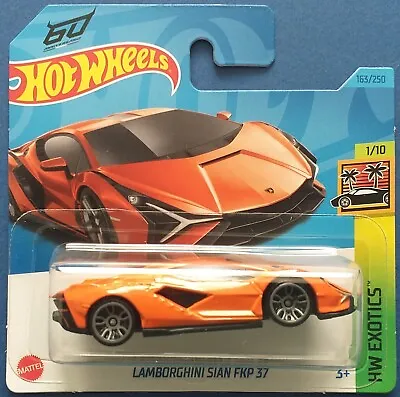 Buy Hot Wheels 2023 Lamborghini Sian Fkp 37, Orange, Short Card. • 4.99£