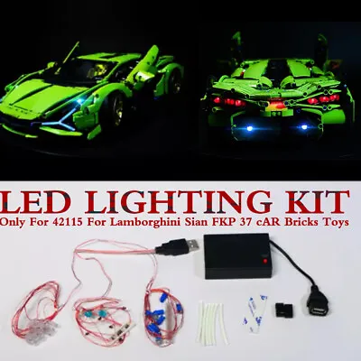 Buy DIY LED Light Lighting Kit For LEGO #42115 For Lamborghini Sian FKP 37 Bricks UK • 15.99£