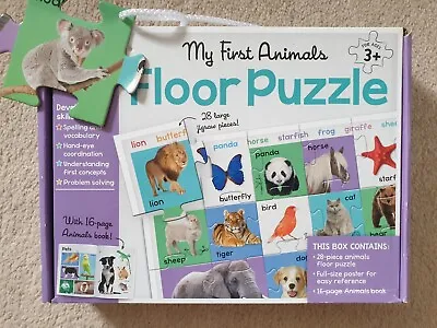 Buy 2 Childs Kids Toddler My First Animals Floor Puzzle & Down On The Farm 3D Puzzle • 6.99£