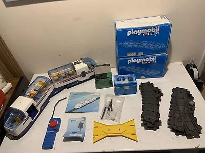Buy Vintage 4018 Playmobil RC Passenger Train Set With Two Extra Packs Of Track • 90£