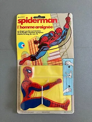 Buy 1979 Spider-Man Gilles Convert MOSC MOC France Vintage Spidey No Mego Popy Ceji • 81.22£