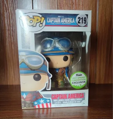 Buy Funko POP! Marvel Avengers 219# Captain America Exclusive Vinyl Action Figures • 19.99£