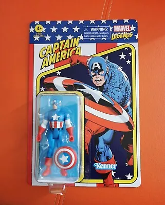 Buy Marvel Legends Retro Recollect 3.75  Captain America Action Figure Hasbro Kenner • 10.99£