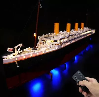 Buy LED Light Kit For Titanic - Compatible With LEGO® 10294 Set (Remote Version) • 88.18£