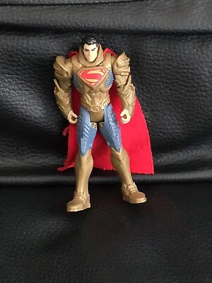 Buy Superman Figure Golden Tiny With Cape Included And No Damage. Made By Mattel  • 13£