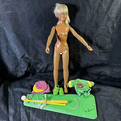 Buy 1974 DUSTY SOFTBALL CHAMPION Set Vintage KENNER Doll With Box • 141.97£