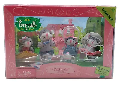 Buy Furryville Collection II - The Catfields At Tea Time 4-Figure-Set / Mattel H2571 • 40.99£