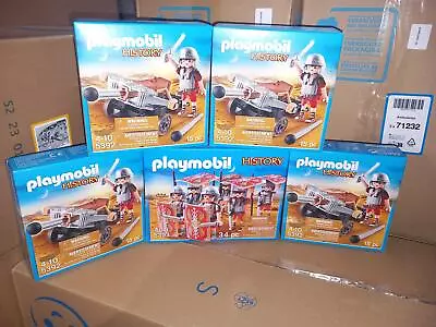 Buy Playmobil 5 Set History Romans 1 X 5393 Troop 4 X 5392 Ballista • 55.95£