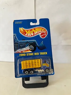 Buy Hot Wheels Blue Card Ford Stake Bed Truck #99 Blue P51 • 4.91£