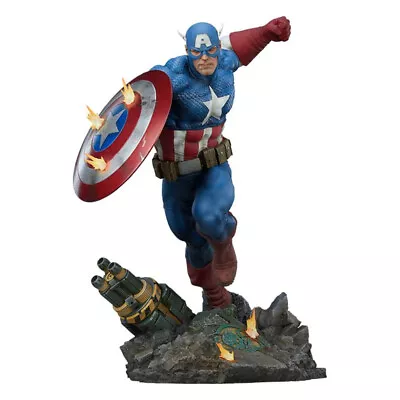 Buy Marvel Comics Captain America (2022) Premium Format Statue Sideshow • 443.36£