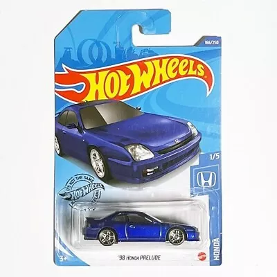 Buy HOTWHEELS 2020 HW Honda  #166 '98 HONDA PRELUDE Blue Mint Long Card • 4.95£